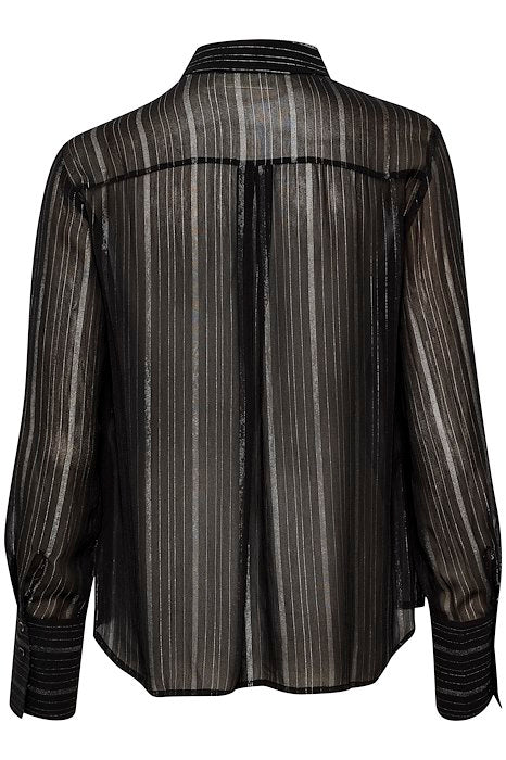 Load image into Gallery viewer, Blouse Leatrix Inwear de couleur Noir
