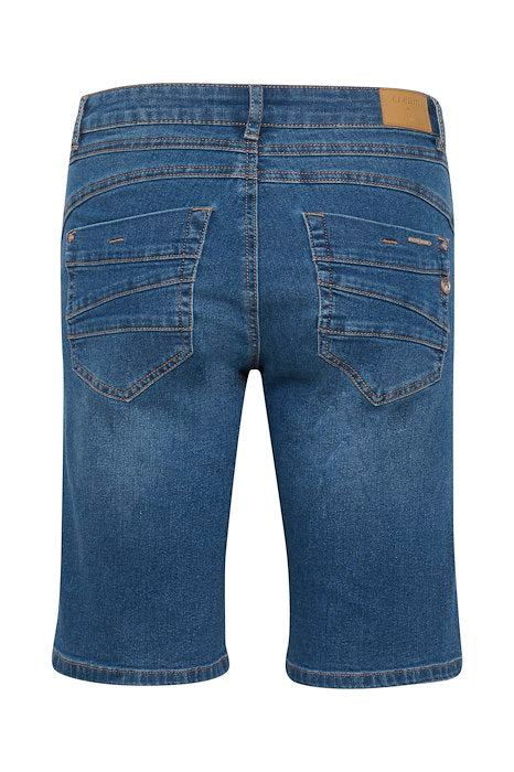 Short Cream de couleur Denim