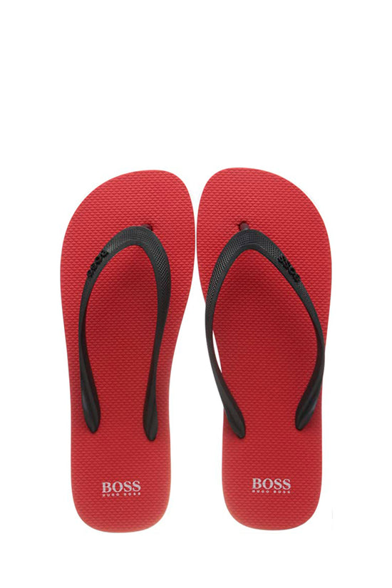 Sandale Hugo Boss de couleur Rouge