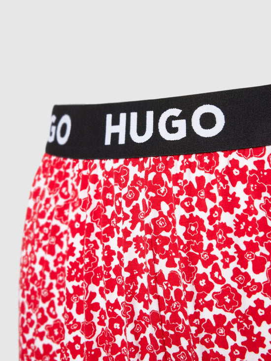 Bas De Pyjamas Hugo Boss de couleur Rouge
