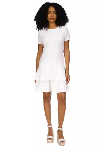 Robe Michael Kors de couleur Blanc – Boutique Option