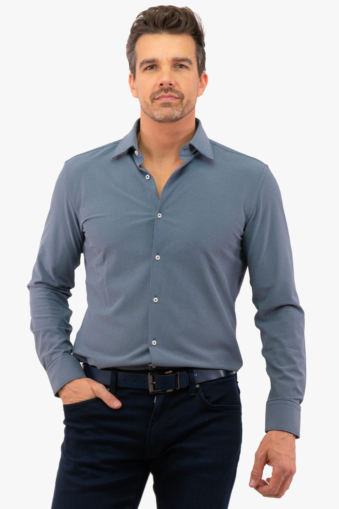 Chemise Hugo Boss de couleur Marine