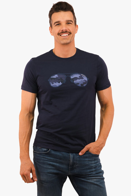 T-Shirt Michael Kors de couleur Marine