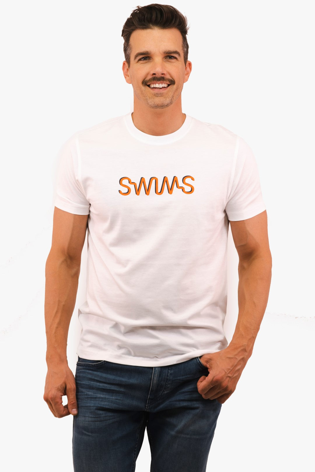 T-Shirt Swims de couleur Blanc
