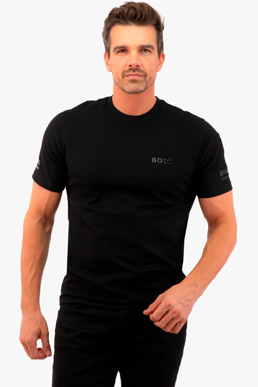 T-Shirt Hugo Boss de couleur Noir