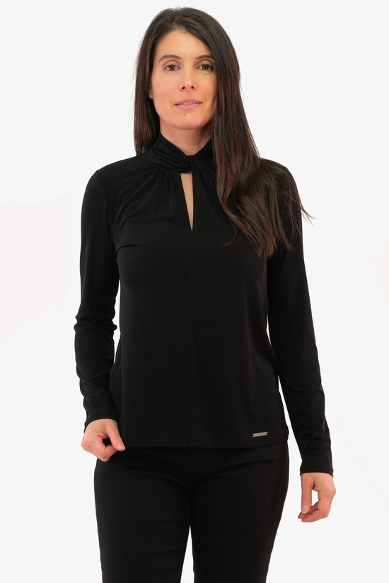 Michael kors discount polo womens black