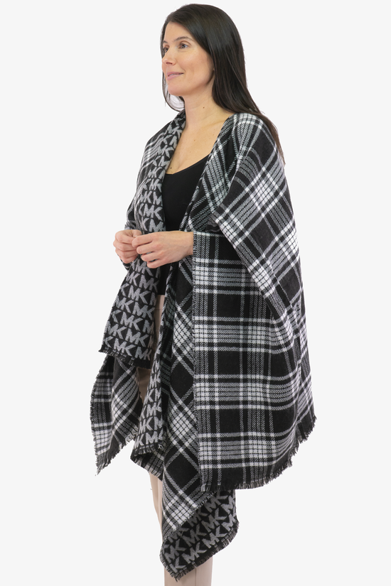 Michael kors tartan cape deals