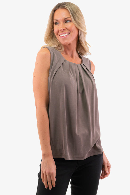 Load image into Gallery viewer, Camisole Culture de couleur Taupe
