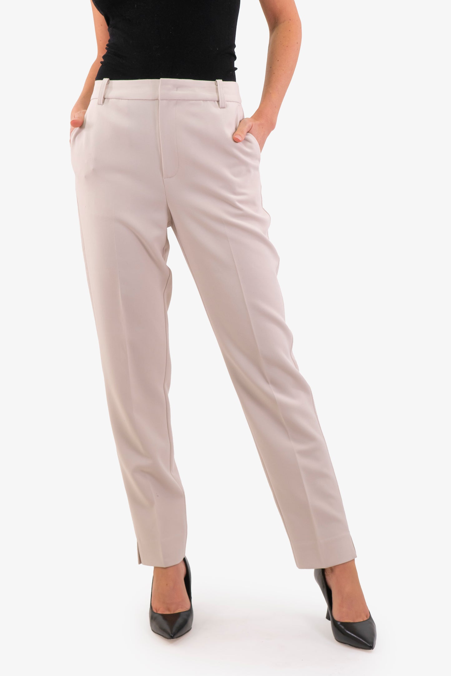 Pantalon Part Two de couleur Blanc Casse