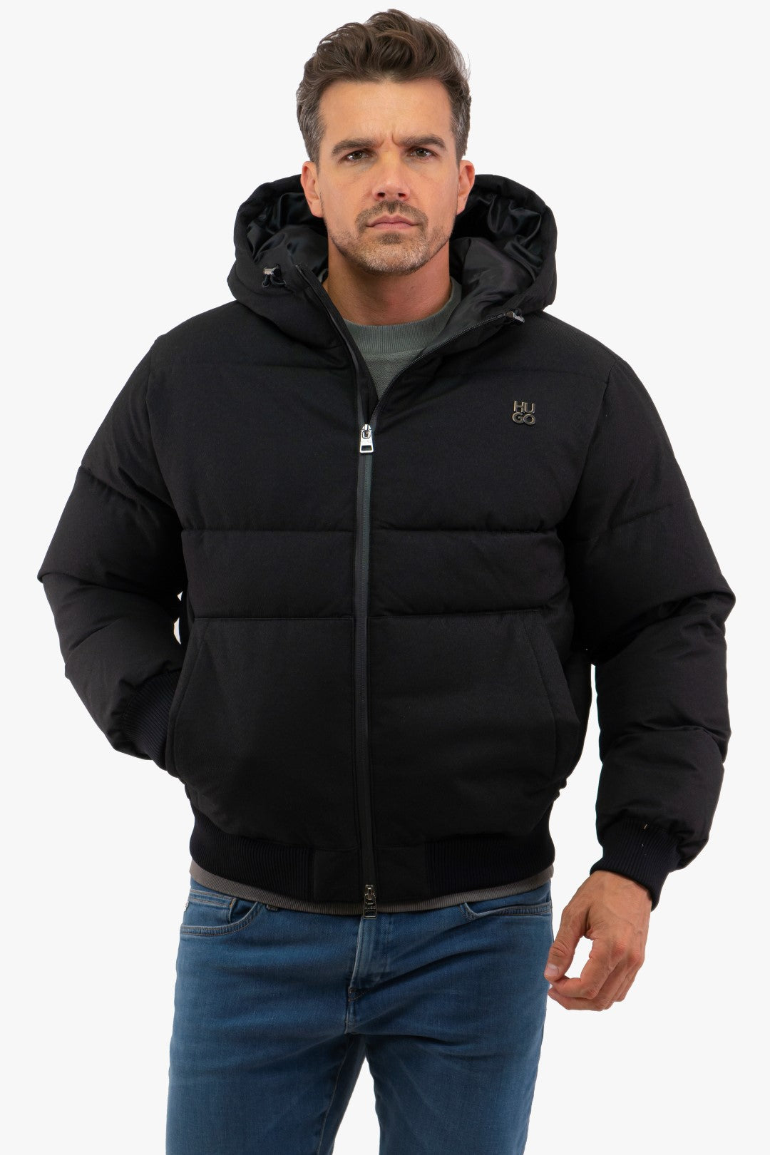 Manteau Hugo Boss de couleur Noir