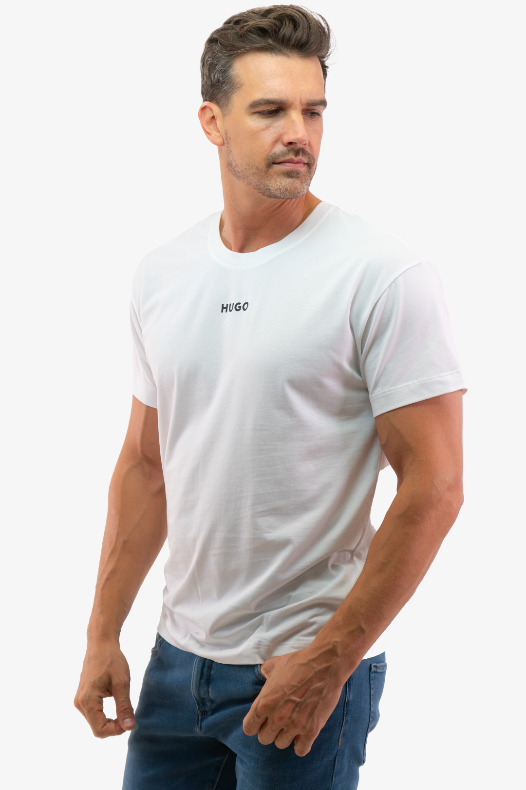 T-Shirt Hugo Boss de couleur Blanc