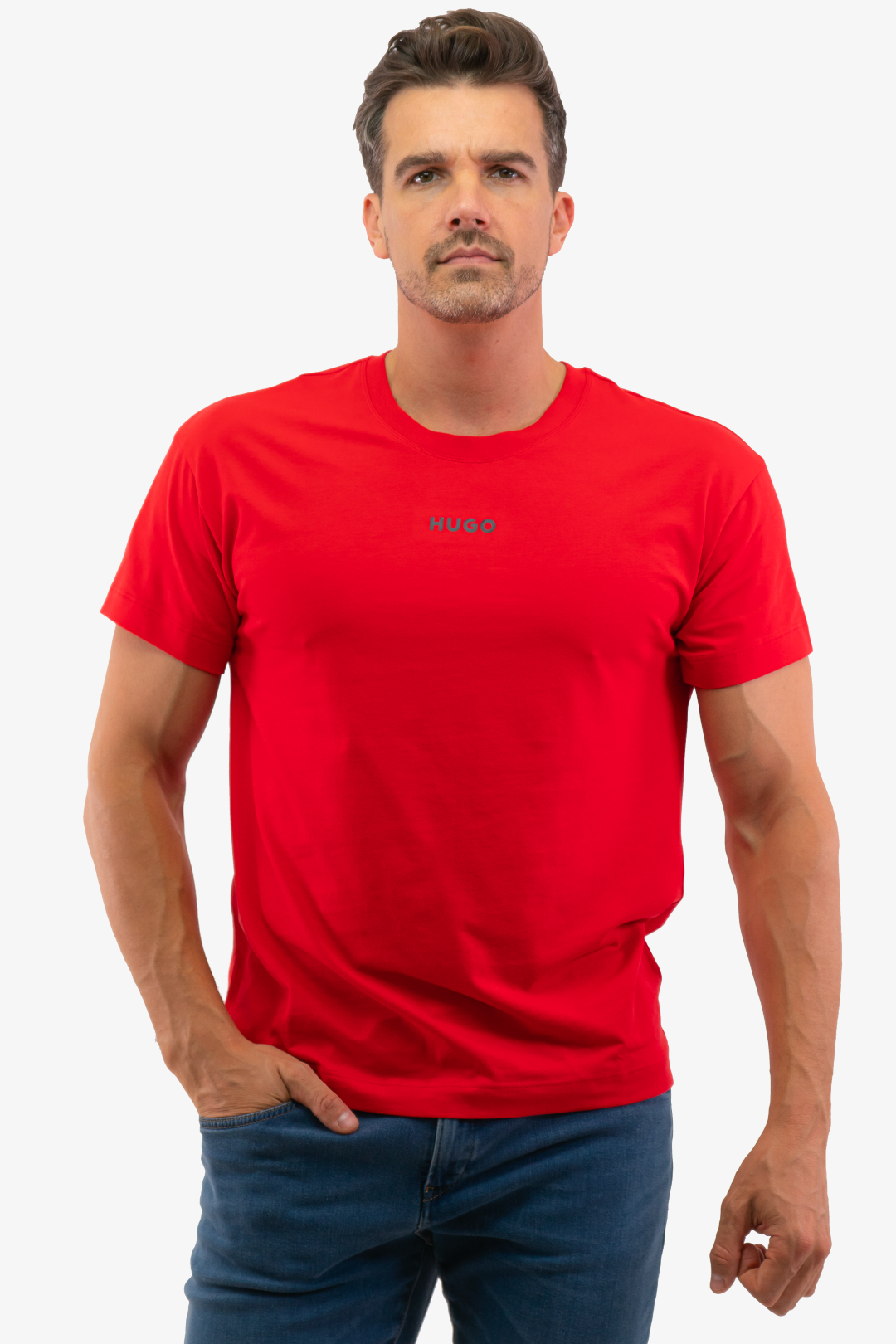 T-Shirt Hugo Boss de couleur Rouge