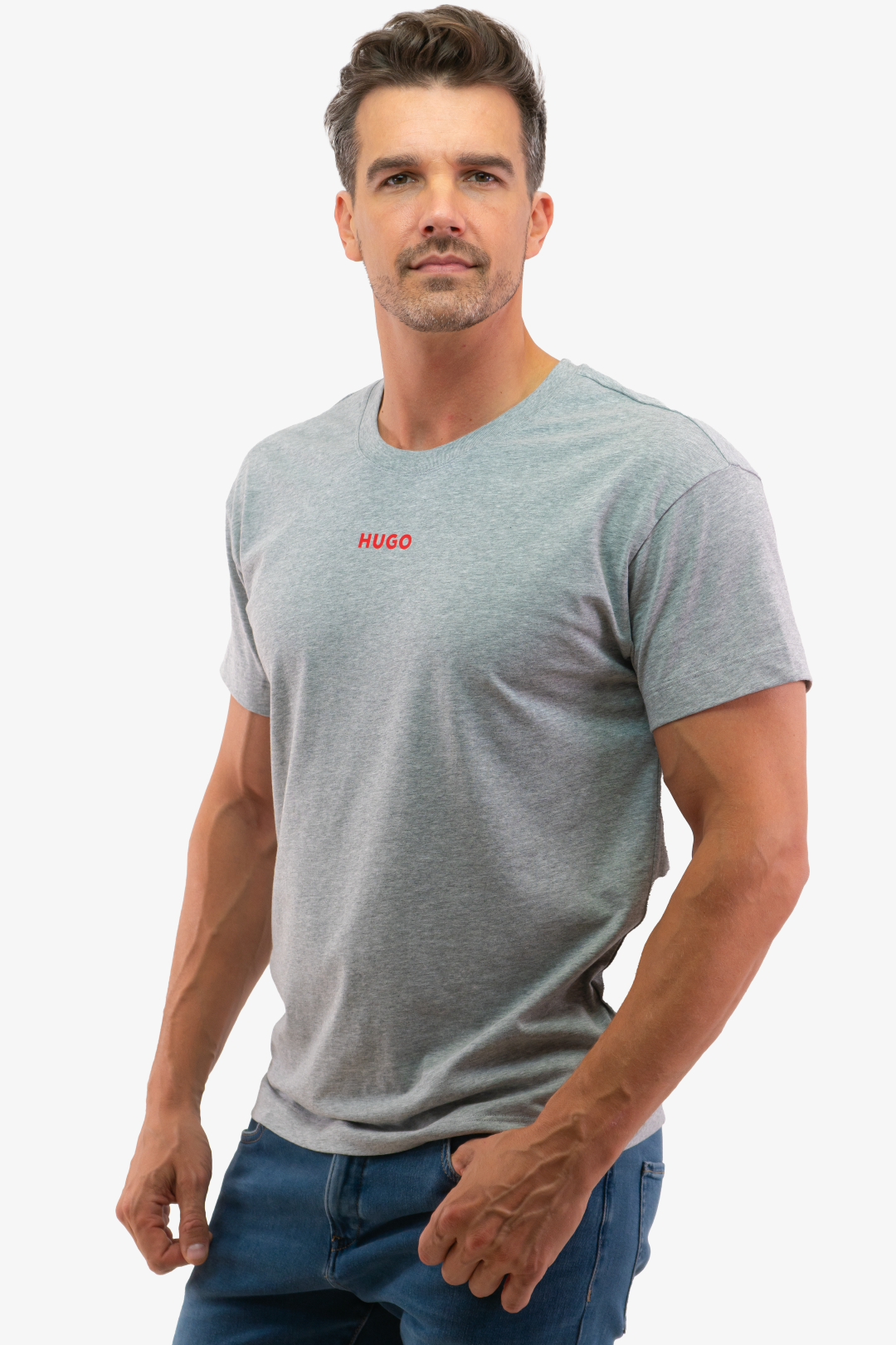 T-Shirt Hugo Boss de couleur Gris