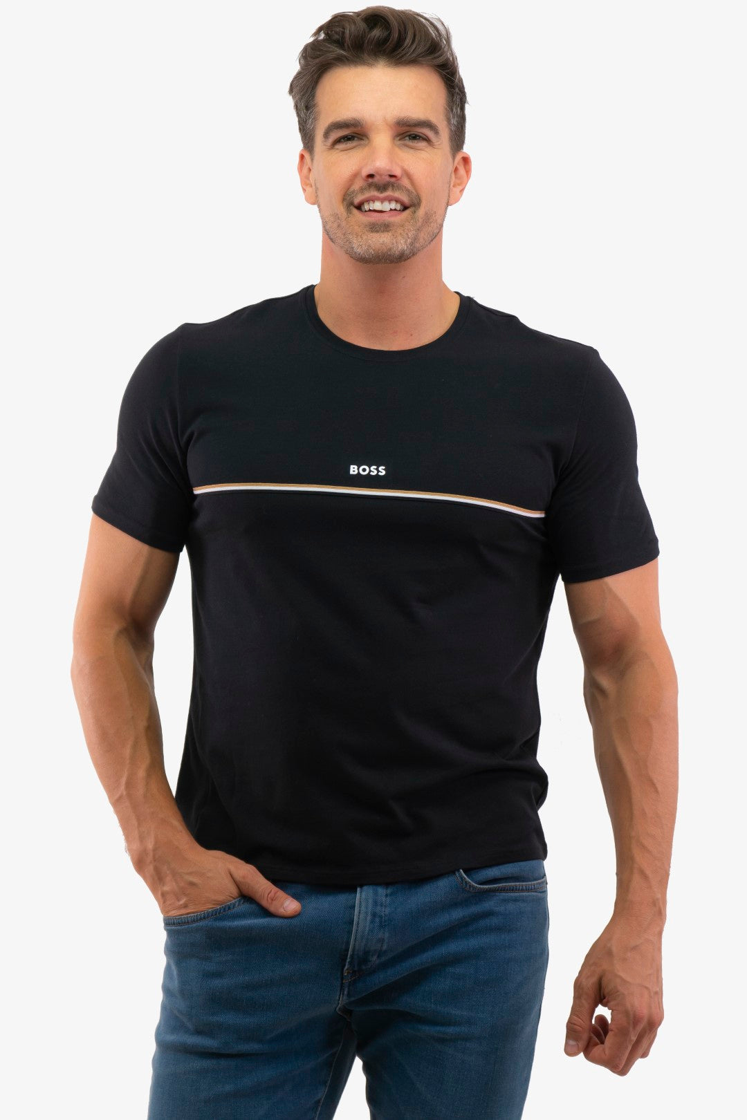T-Shirt Hugo Boss de couleur Noir