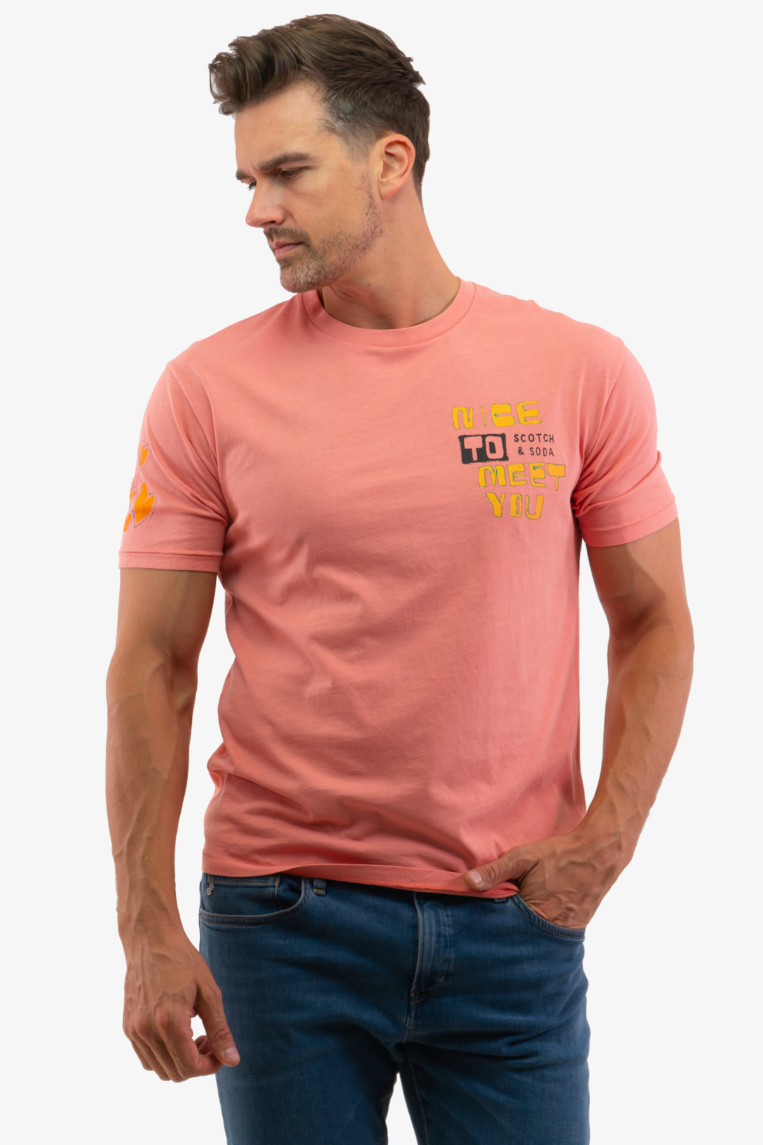 Scotch&amp;Soda T-Shirt in Coral color