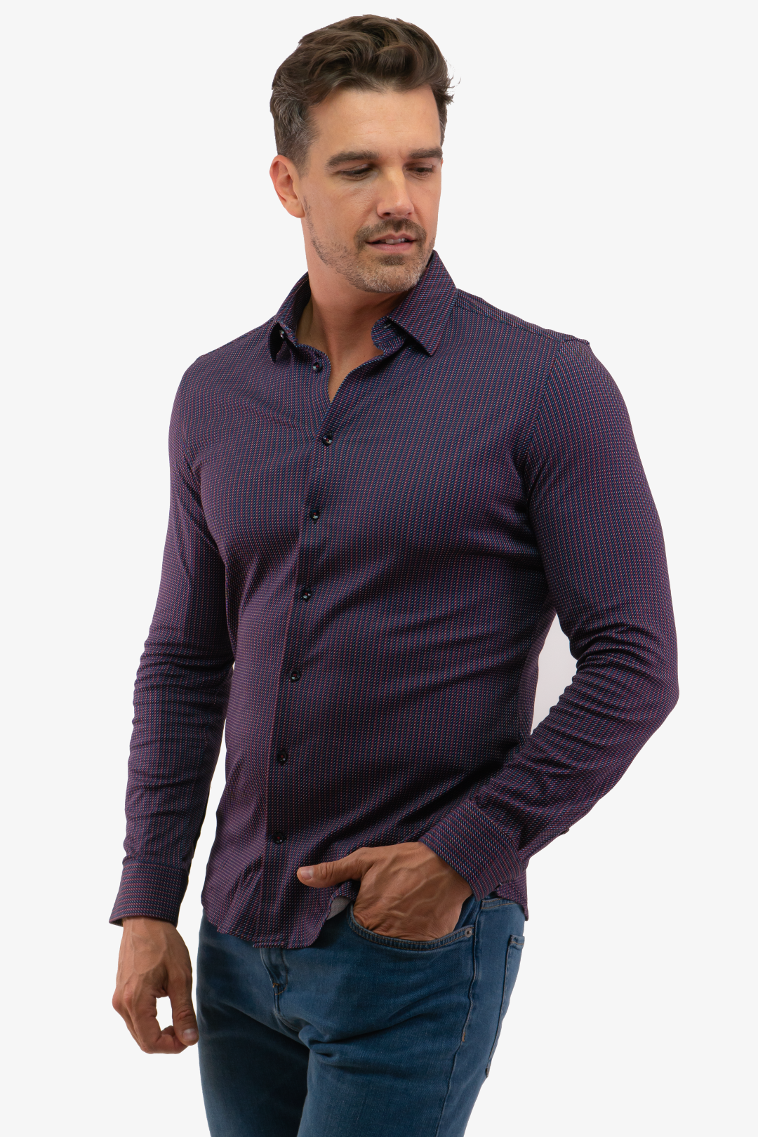 Chemise Hörst de couleur Bourgogne