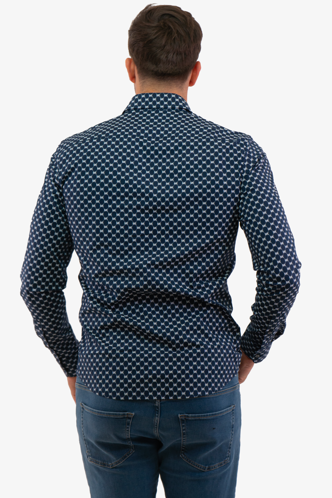 Chemise Logo Michael Kors de couleur Marine