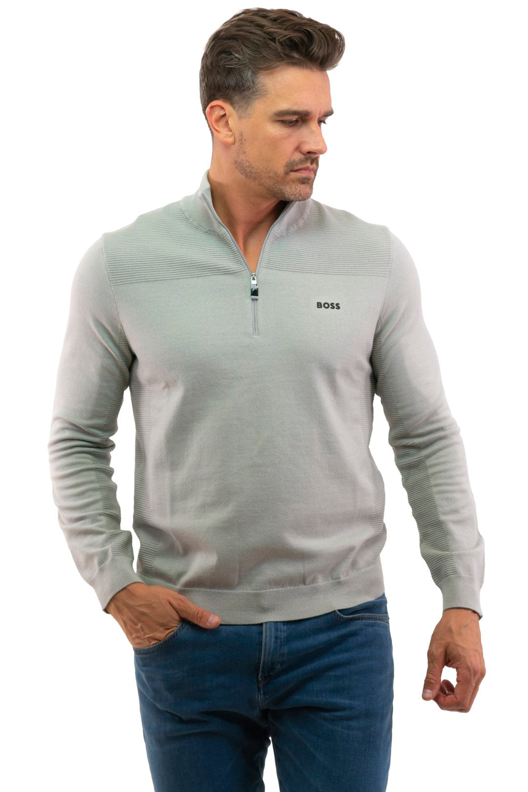 Chandail Hugo Boss de couleur Gris