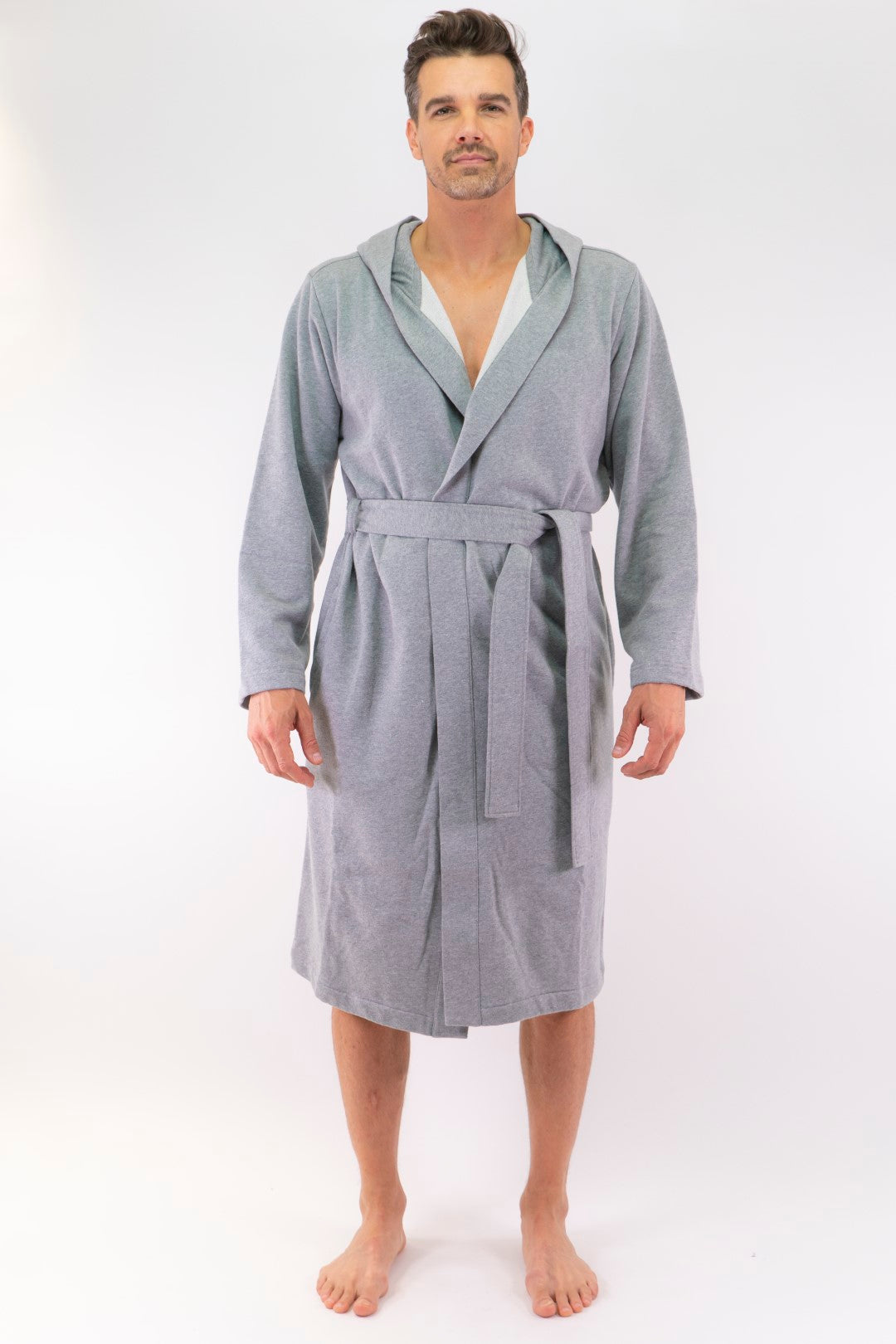 Robe De Chambre Hugo Boss de couleur Gris