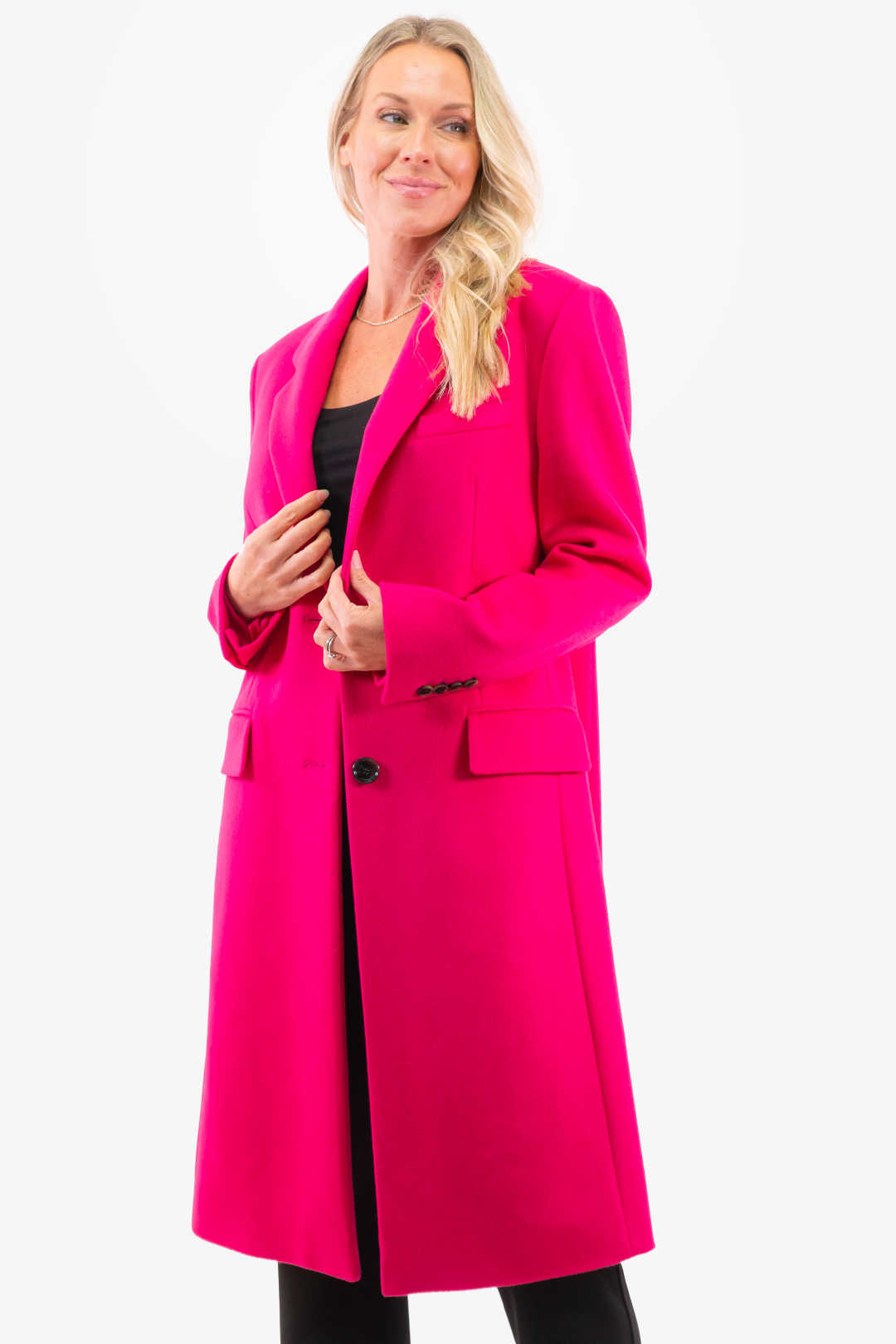 Manteau Hugo Boss de couleur Rose