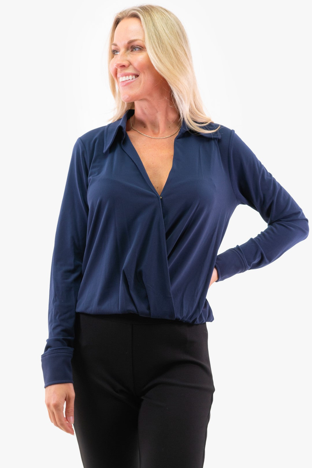 Blouse Michael Kors de couleur Marine