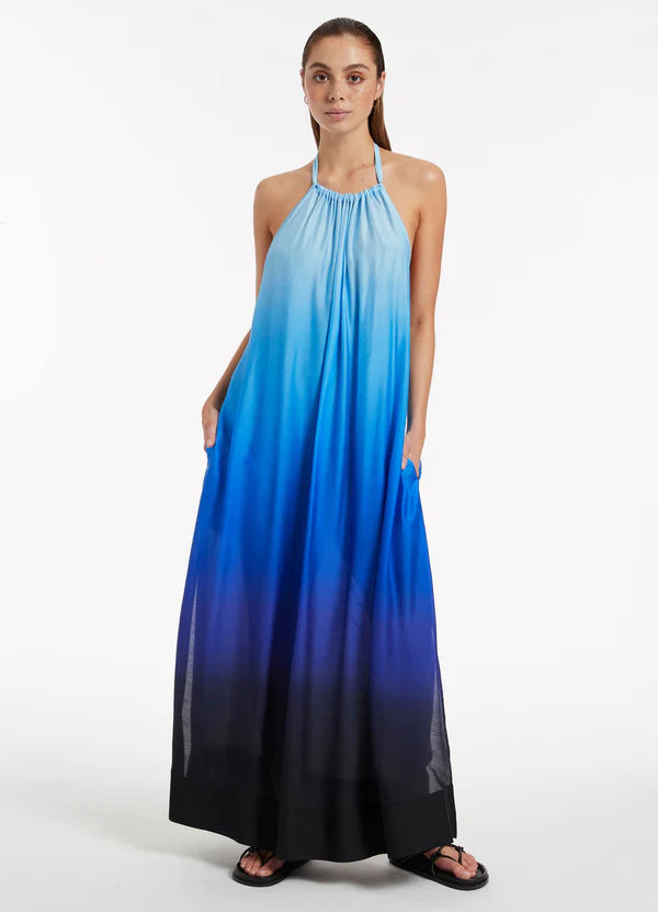 Robe Maxi Jets Swimwear de couleur Ocean