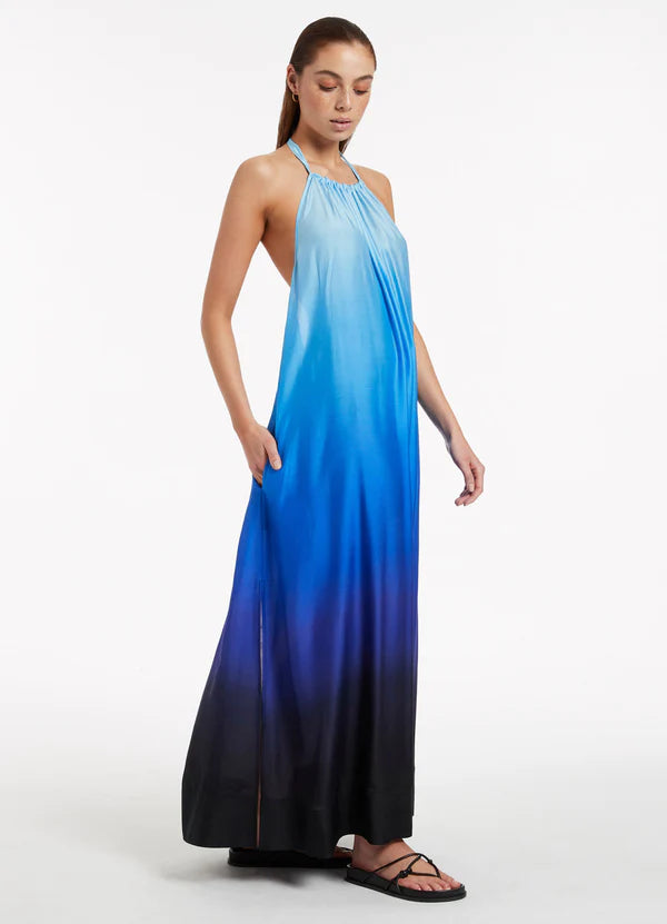 Robe Maxi Jets Swimwear de couleur Ocean