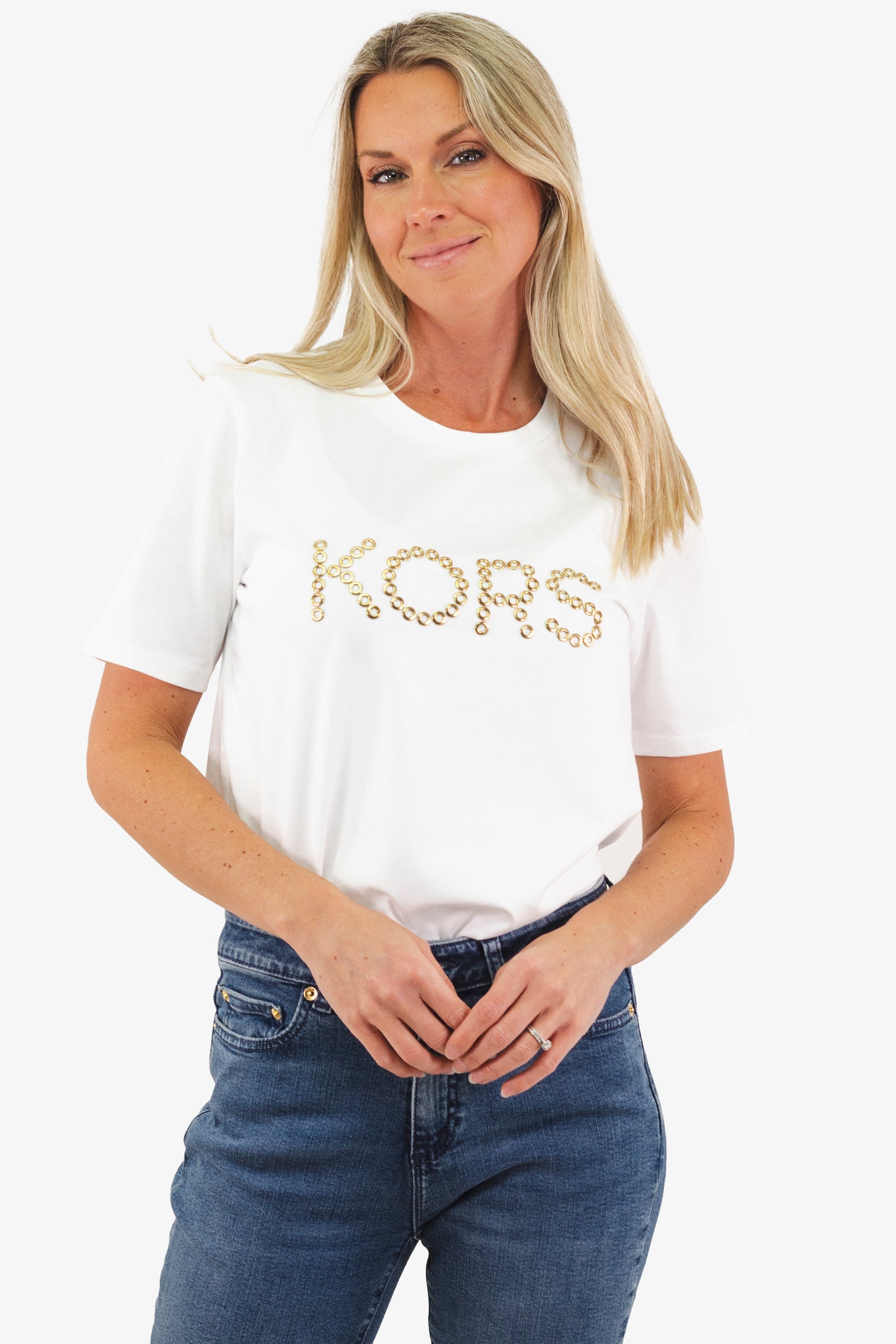 T-Shirt Michael Kors de couleur Blanc