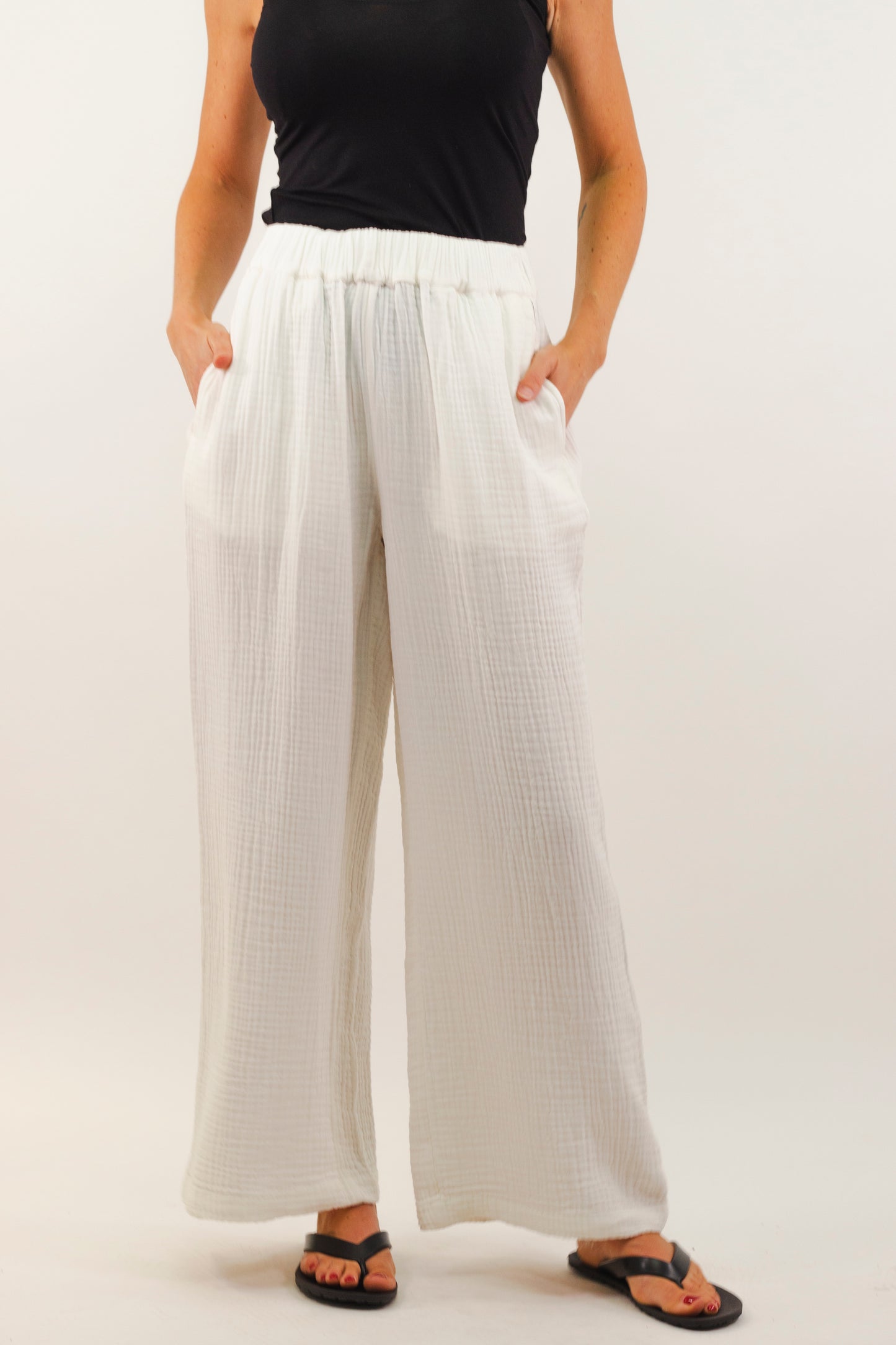 Pantalon Billabong de couleur Blanc