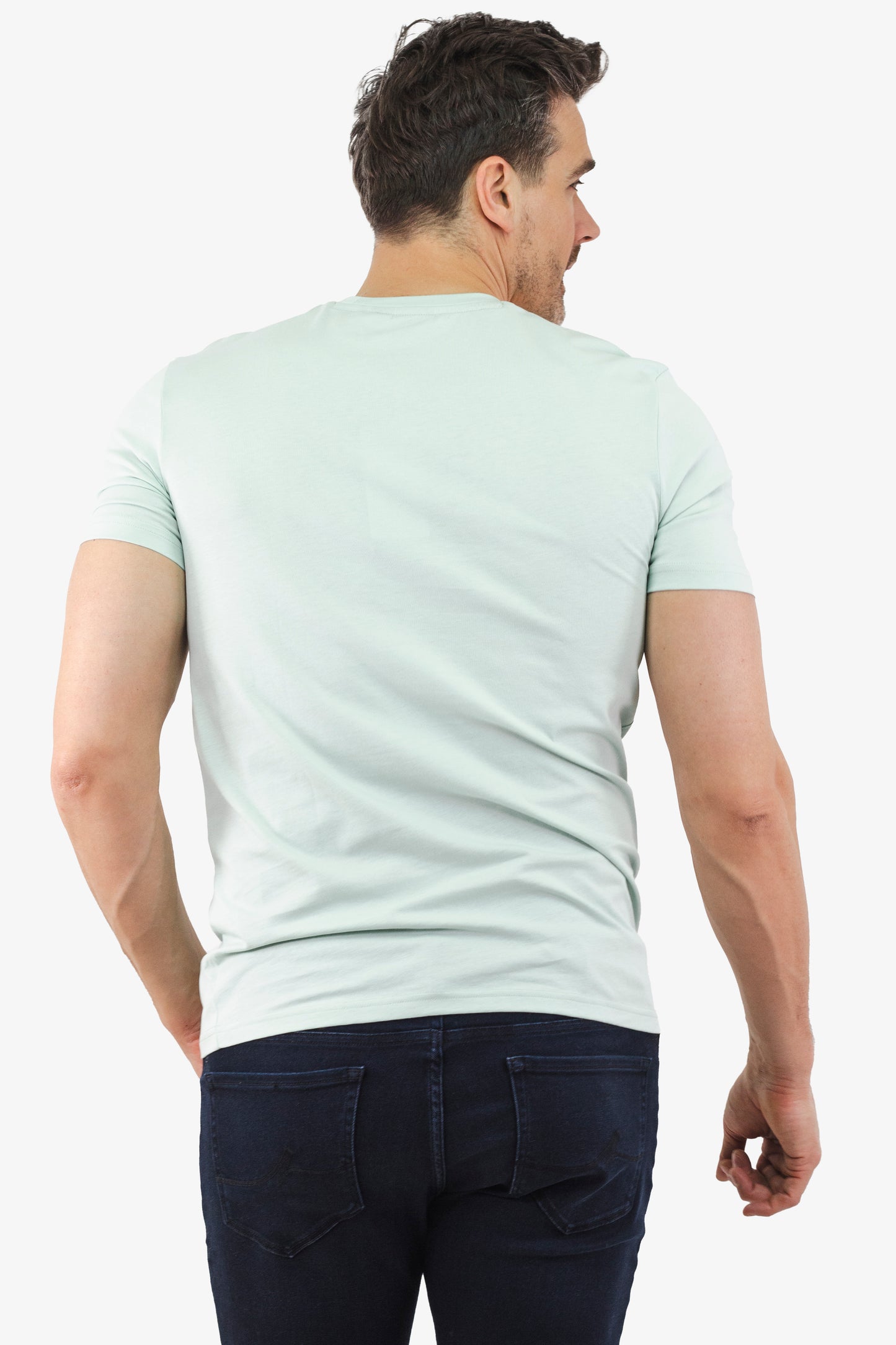 T-Shirt Thinking Hugo Boss de couleur Turquoise