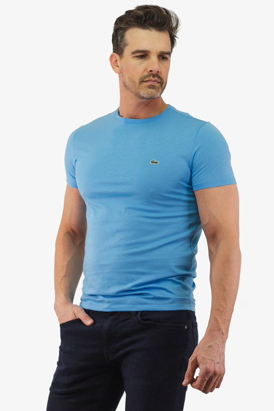 T-Shirt Lacoste de couleur Bleu