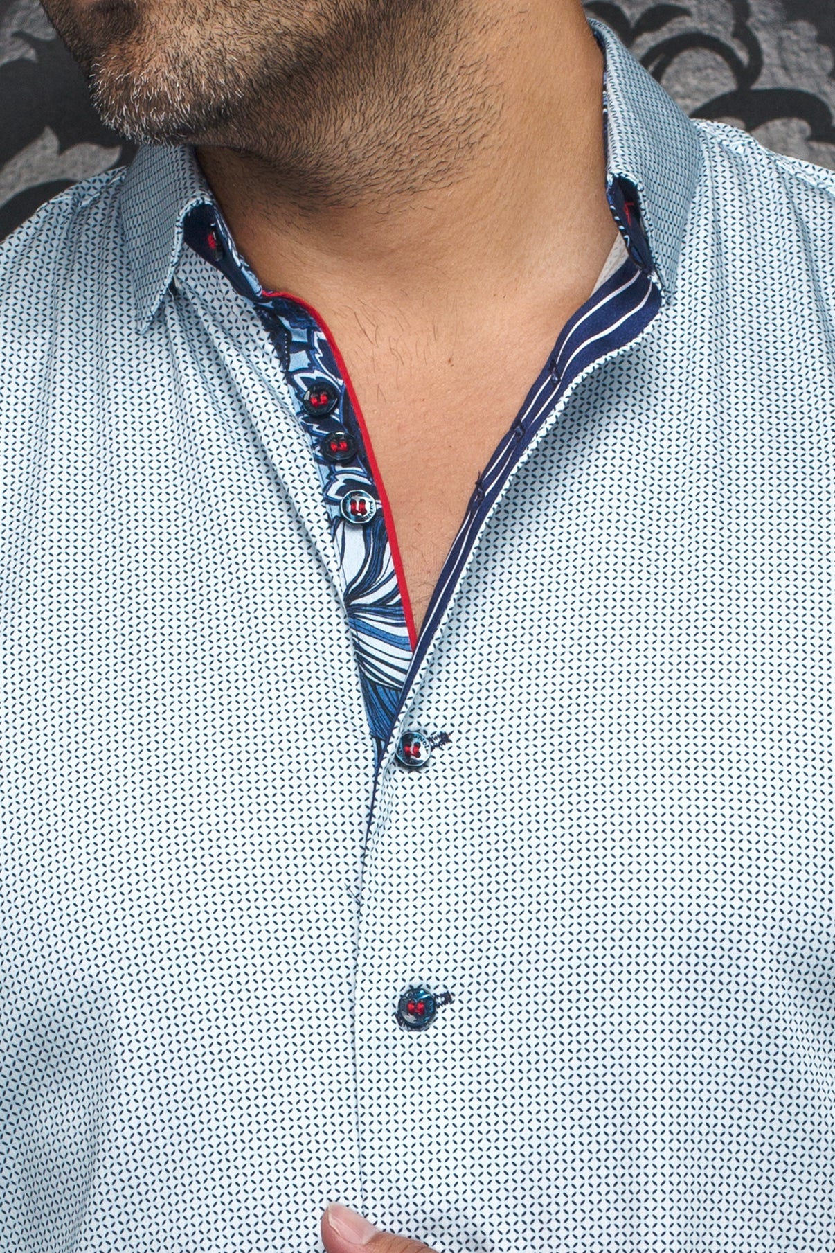 Chemise Au Noir de couleur Bleu Pale