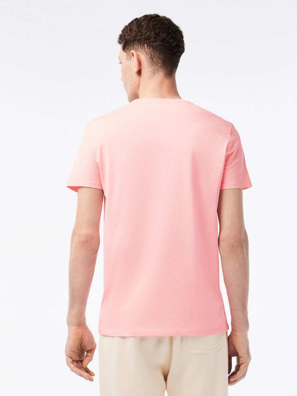 Boutique Option-T-Shirt Lacoste de couleur Rose(Laco-Th6709-Kf9)-v2