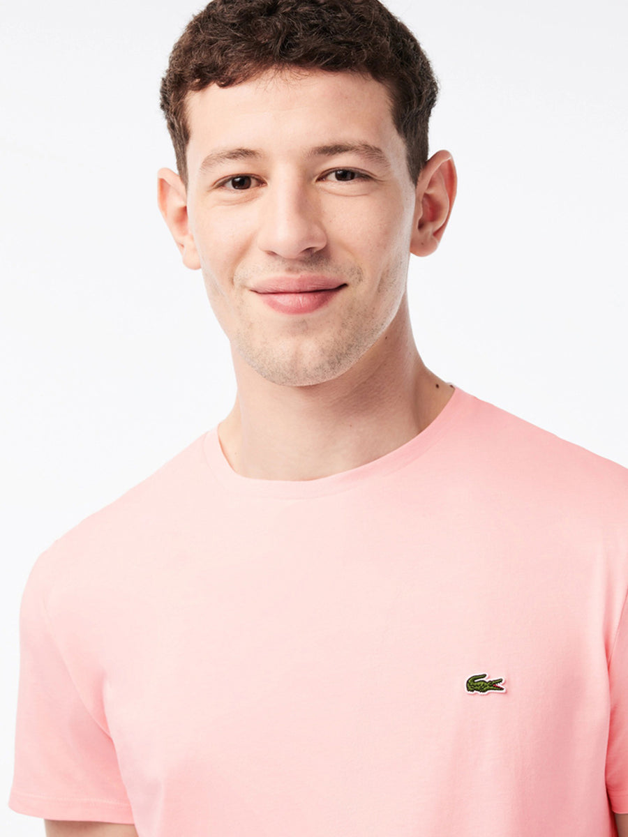 Boutique Option-T-Shirt Lacoste de couleur Rose(Laco-Th6709-Kf9)-v2