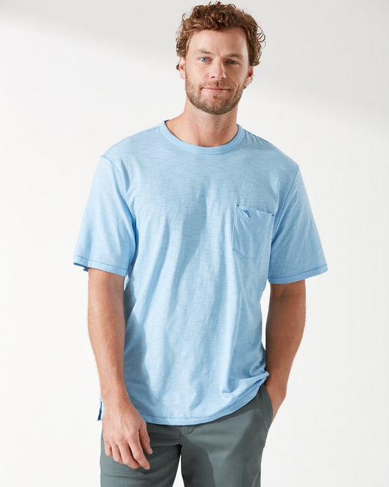 T-Shirt Tommy Bahamas de couleur Bleu Pale