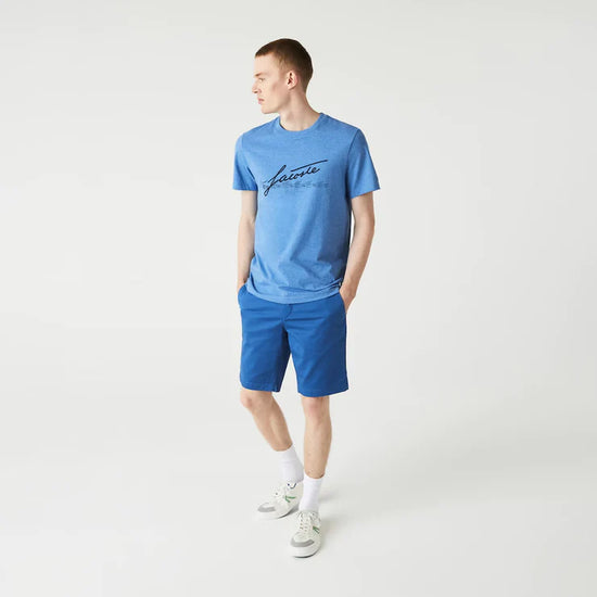 T-Shirt Lacoste de couleur Bleu