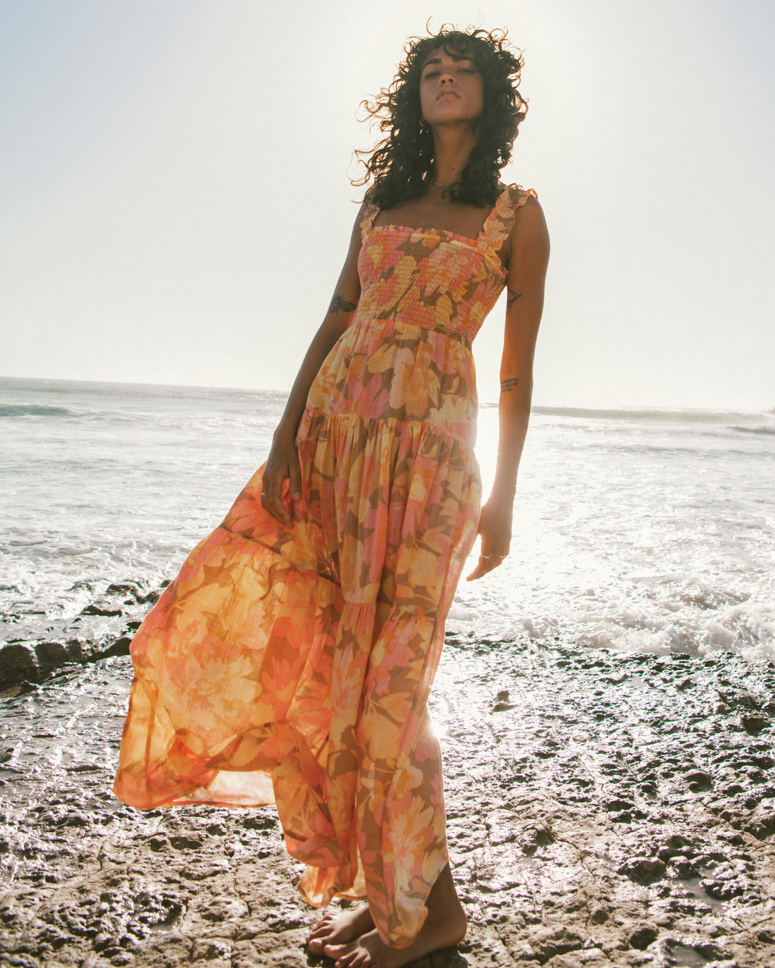Billabong dress in Coral Multi color