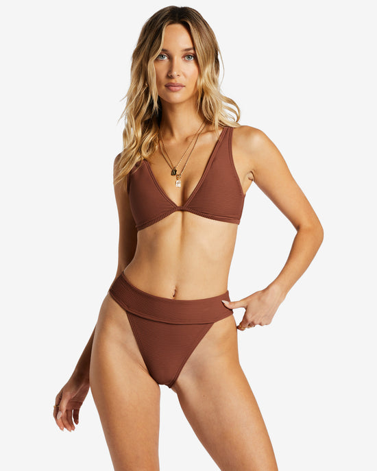 Bas De Maillot Billabong de couleur Brun