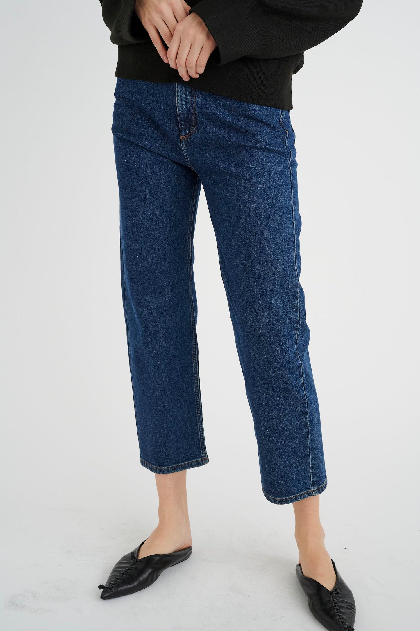 Jeans Droite Katelin Inwear de couleur Bleu