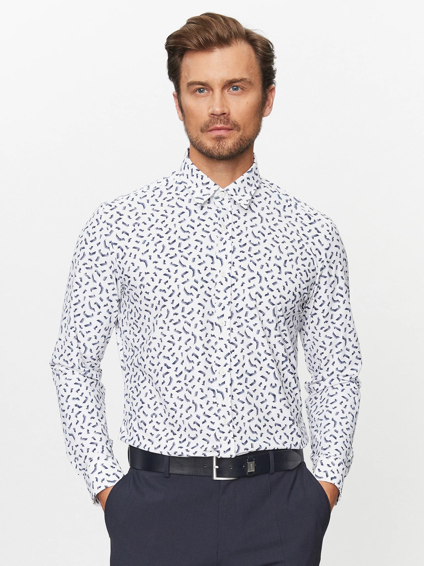 Chemise Hugo Boss de couleur Blanc