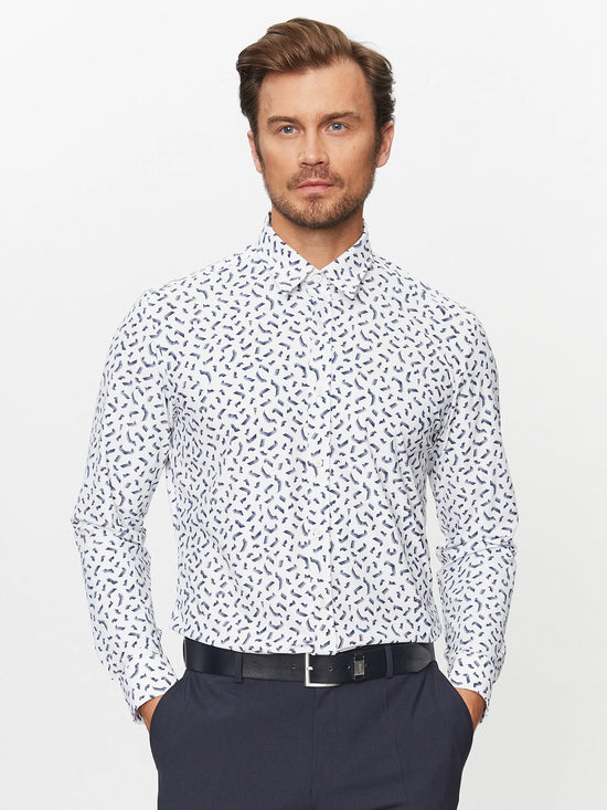 Chemise Hugo Boss de couleur Blanc