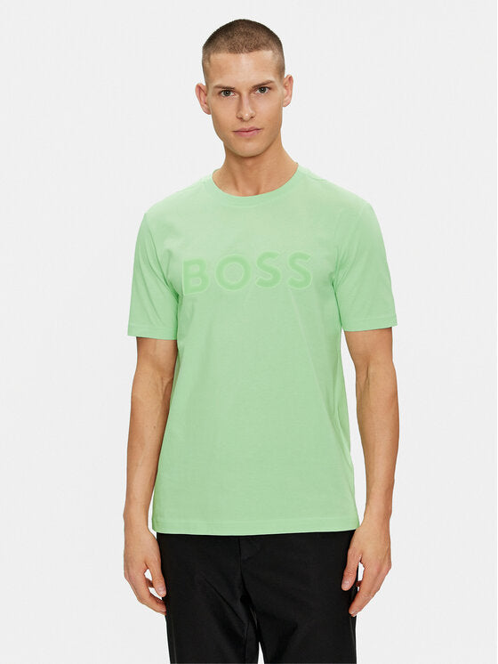 T-Shirt Hugo Boss de couleur Vert