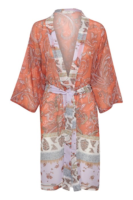Kimono Cream de couleur Orange