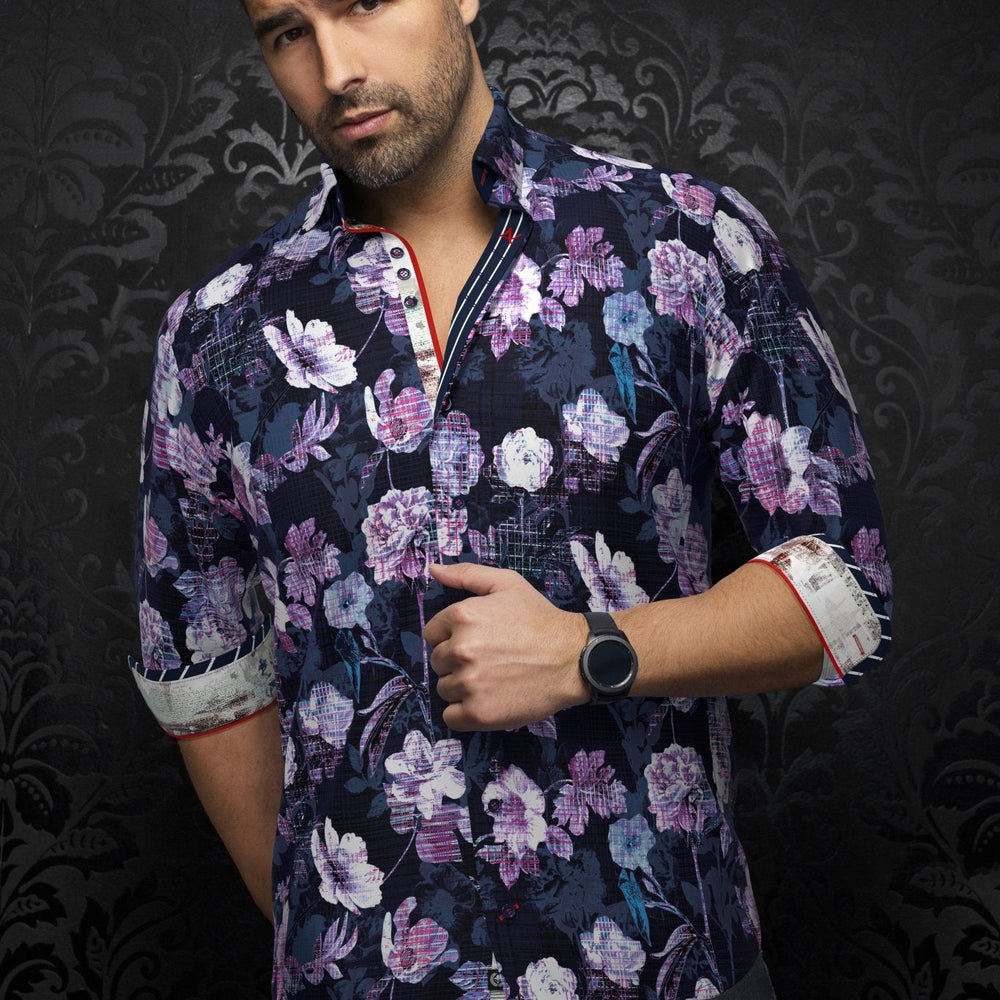 CHEMISE | PEYLON, Purple - AU NOIR