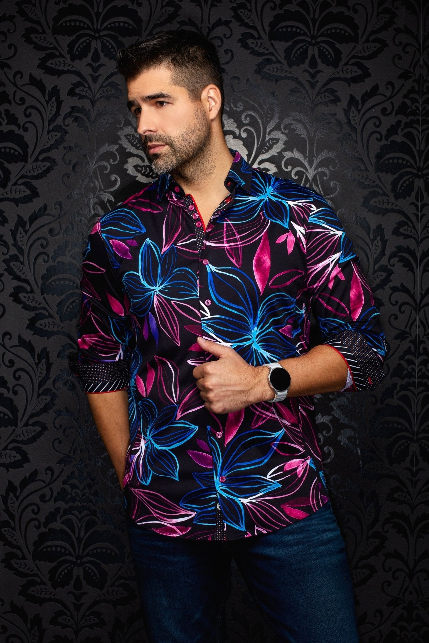 CHEMISE | SAKARUN, Black Multi - AU NOIR