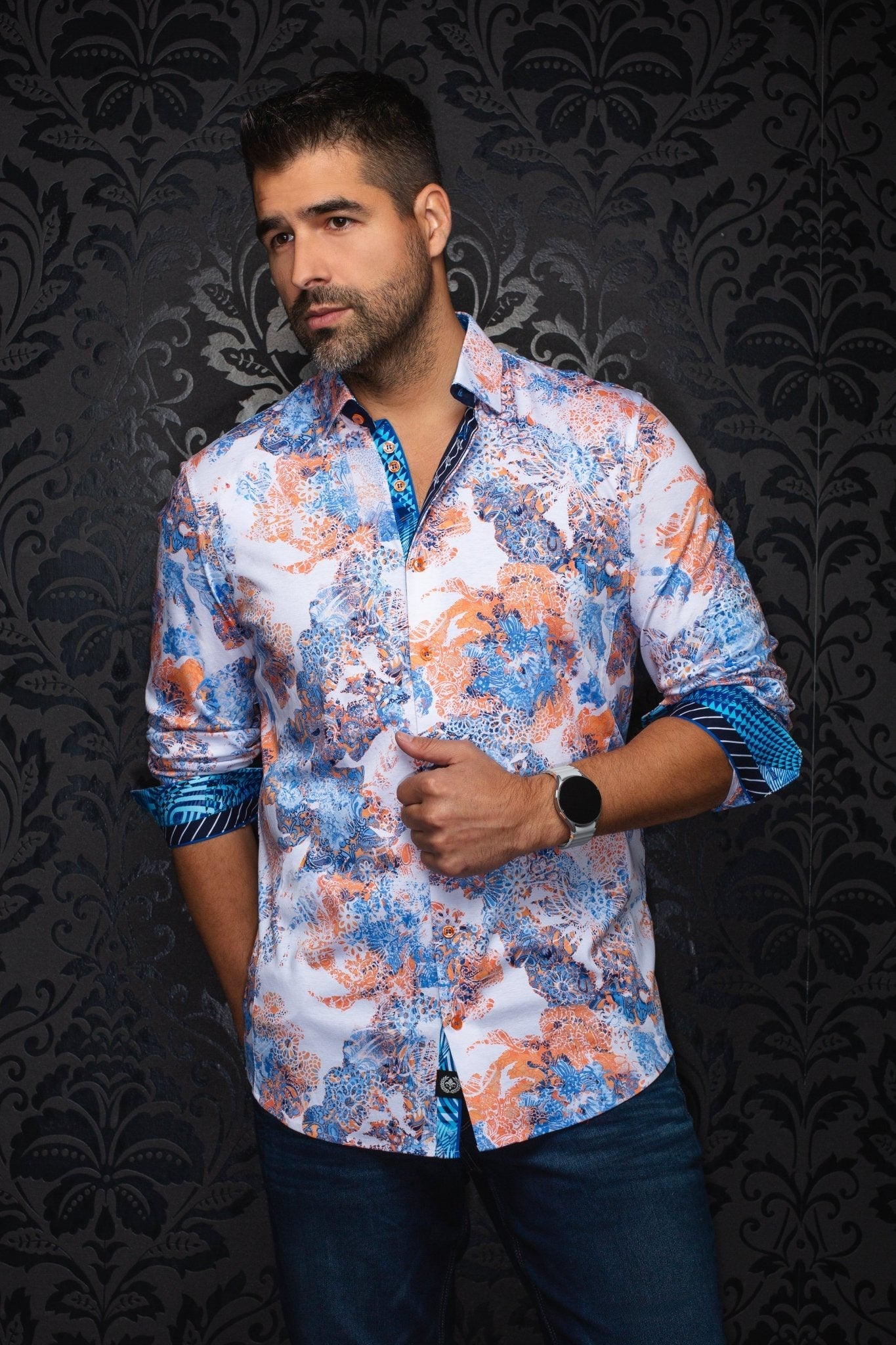 CHEMISE | WISTERIA, Orange - AU NOIR