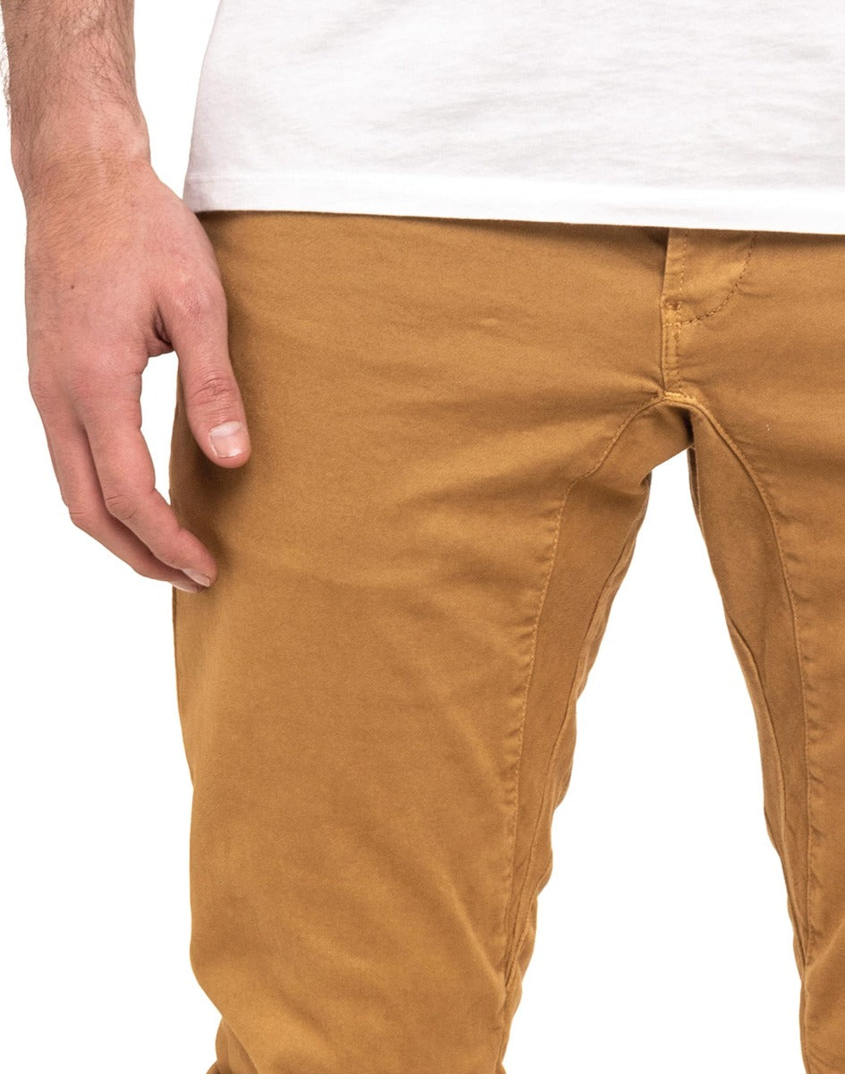 Pantalon Pullin de couleur Beige