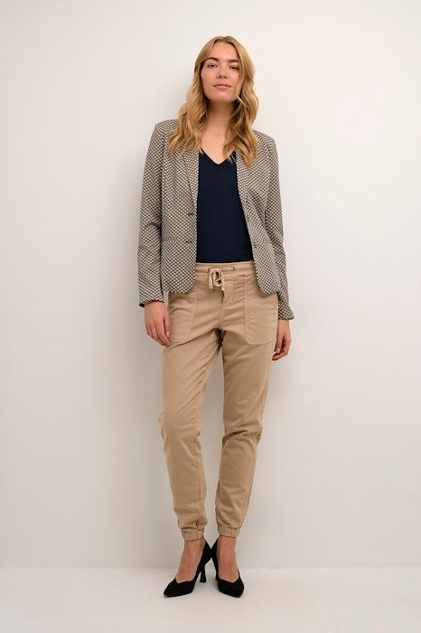 Pantalon Cream de couleur Taupe