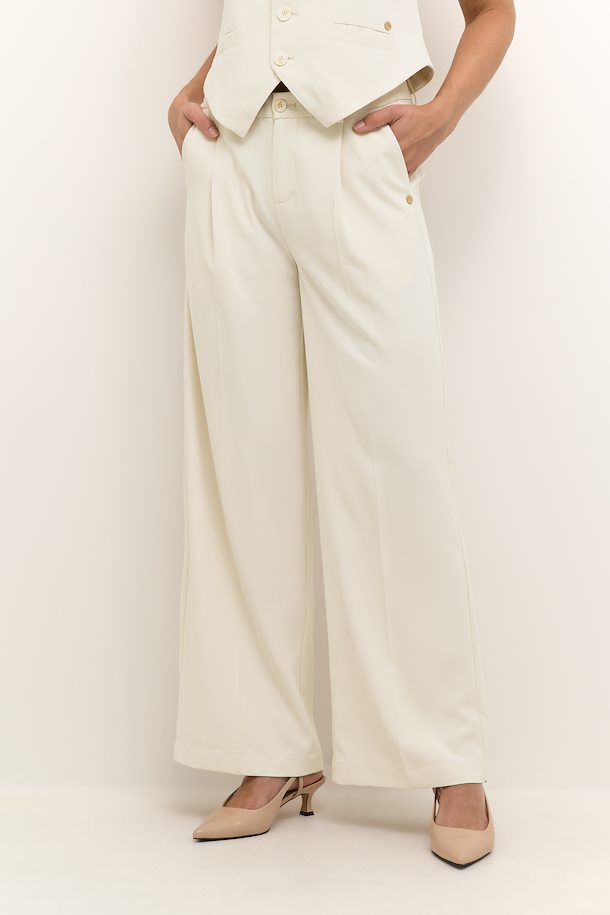 Pantalon Cream de couleur Blanc Casse