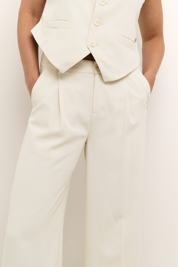 Pantalon Cream de couleur Blanc Casse